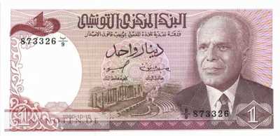 Tunesien - 1  Dinar (#074_UNC)