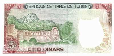 Tunesia - 5  Dinars (#075_UNC)