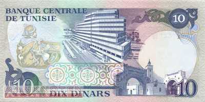 Tunesia - 10  Dinars (#080_UNC)