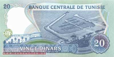 Tunesia - 20  Dinars (#081_UNC)