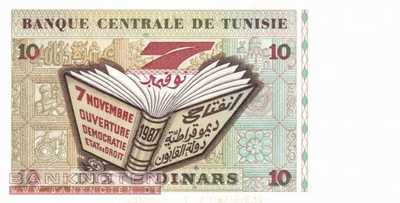 Tunesia - 10  Dinars (#087A_UNC)