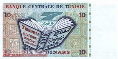 Tunesien - 10  Dinars (#087_UNC)