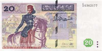 Tunesia - 20  Dinars (#088_UNC)