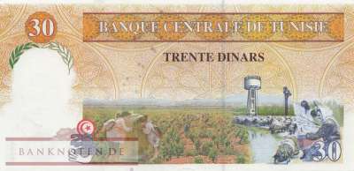 Tunesien - 30  Dinars (#089_UNC)