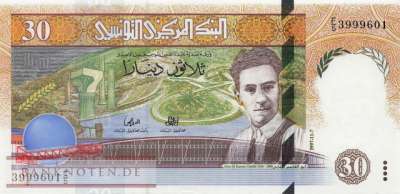 Tunesien - 30  Dinars (#089_UNC)