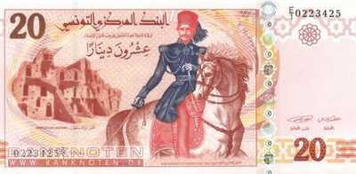 Tunesia - 20  Dinars (#093a_UNC)