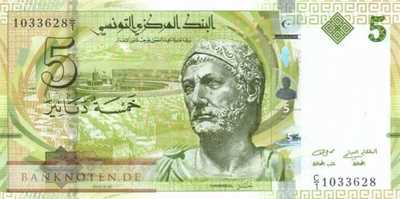 Tunesia - 5  Dinars (#095_UNC)