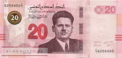 Tunesien - 20  Dinars (#097a_UNC)