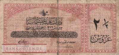 Turkey - 2 1/2  Piastres (#086_VG)