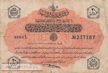 Türkei - 20  Piastres (#088_VG)