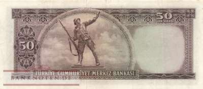 Türkei - 50  Lira (#166_VF)
