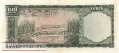 Türkei - 100  Lira (#169a_F)