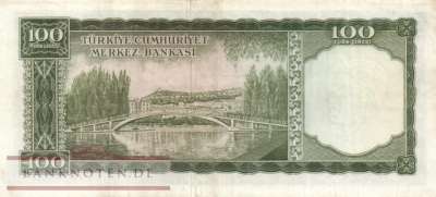 Turkey - 100  Lira (#176a_VF)