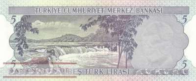 Türkei - 5  Lira (#179-2_UNC)
