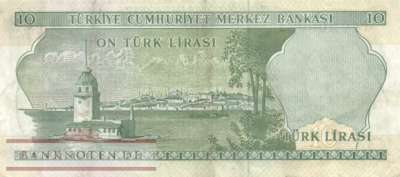 Türkei - 10  Lira (#186_VF)