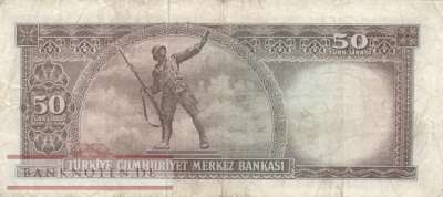 Turkey - 50  Lira (#187Aa_F)