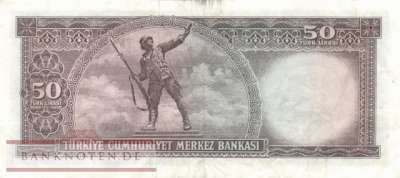 Türkei - 50  Lira (#187Aa_VF)