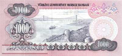 Türkei - 1.000  Lira (#191-3-2_UNC)