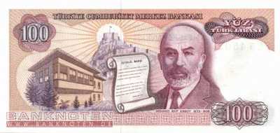 Turkey - 100  Lira (#194b_UNC)