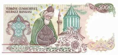 Türkei - 5.000  Lira (#197-U1_UNC)