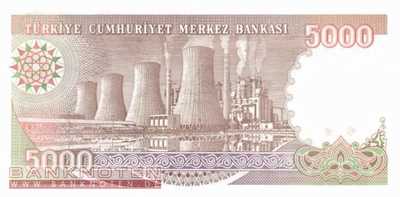 Turkey - 5.000  Lira (#198_UNC)
