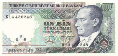 Türkei - 10.000  Lira (#200-2_UNC)