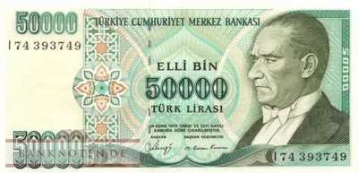 Türkei - 50.000  Lira (#203_UNC)