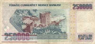 Turkey - 250.000  Lira (#207-U1_F)
