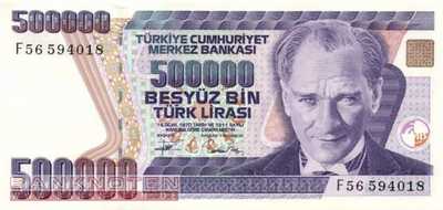 Turkey - 500.000  Lira (#208c_UNC)