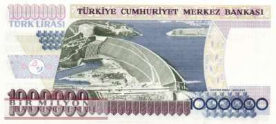 Turkey - 1 Million Lira (#209a-2_UNC)