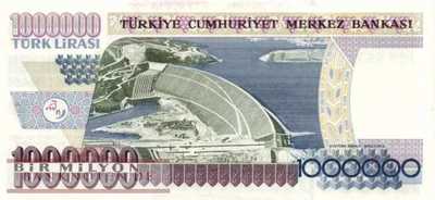 Turkey - 1 Million Lira (#209c_UNC)