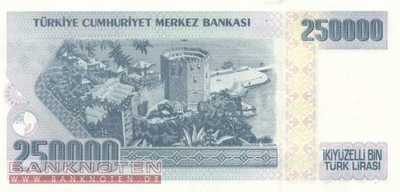 Turkey - 250.000  Lira (#211_UNC)