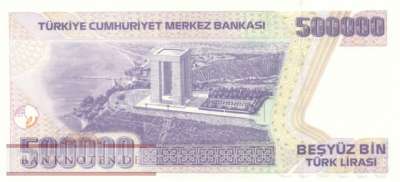 Turkey - 500.000  Lira (#212-1_UNC)