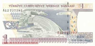 Türkei - 1  New Lira (#216_UNC)