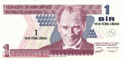 Turkey - 1  New Lira (#216_UNC)