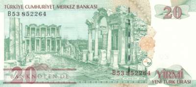 Türkei - 20  New Lira (#219-1_UNC)