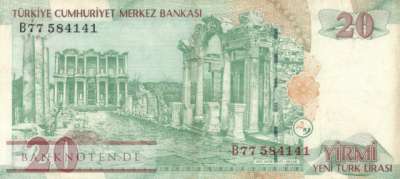 Türkei - 20  New Lira (#219-1_F)
