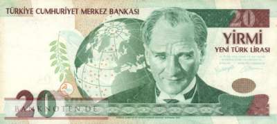 Türkei - 20  New Lira (#219-1_F)