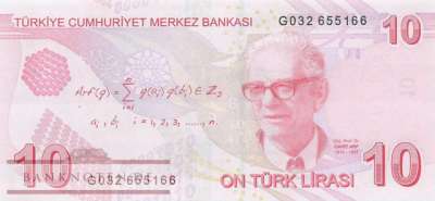 Türkei - 10  Lira (#223g_UNC)