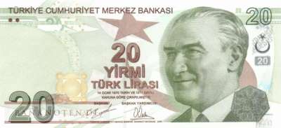 Türkei - 20  Lira (#224d-E_UNC)