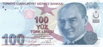 Turkey - 100  Lira (#226d_UNC)