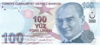 Türkei - 100  Lira (#226e_UNC)