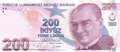 Türkei - 200  Lira (#227e-E_UNC)