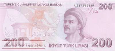 Türkei - 200  Lira (#227g-L_UNC)