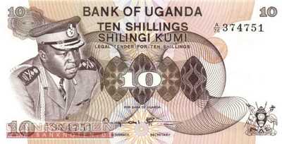 Uganda - 10  Shillings (#006c_UNC)