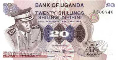 Uganda - 20  Shillings (#007c_UNC)