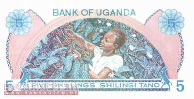 Uganda - 5  Shillings (#010_UNC)