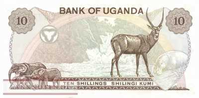 Uganda - 10  Shillings (#011b_UNC)