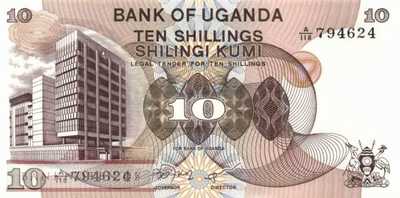 Uganda - 10  Shillings (#011b_UNC)