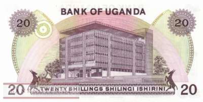 Uganda - 20  Shillings (#012b_UNC)